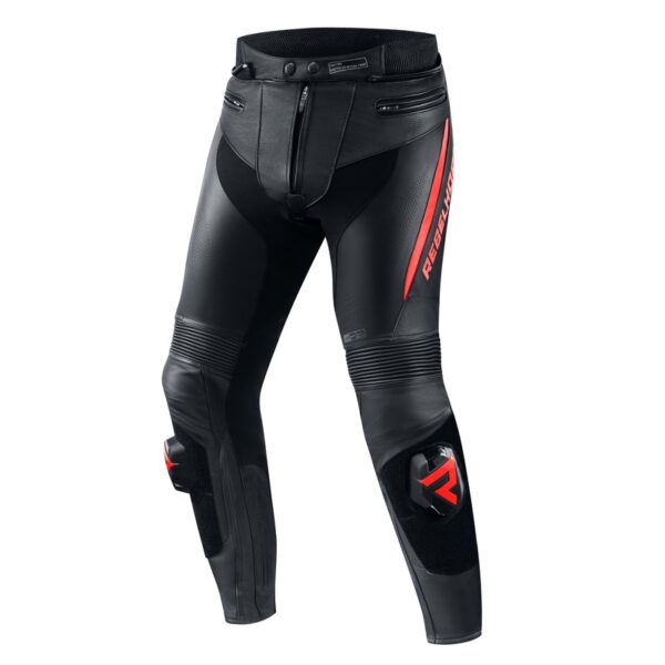 spodnie-motocyklowe-rebelhorn-fighter-czarne-fluo-czerwone-odzież-motocyklowa-warszawa-monsterbike-pl