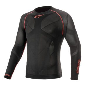 koszulka-termoaktywna-alpinestars-ride-tech-v2-czarna-czerwona-odzież-motocyklowa-warszawa-monsterbike-pl